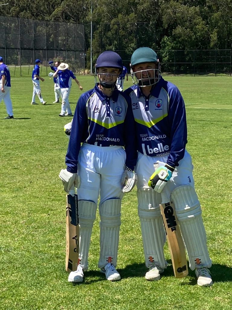 Family...Keenan and Craig Garland batting together